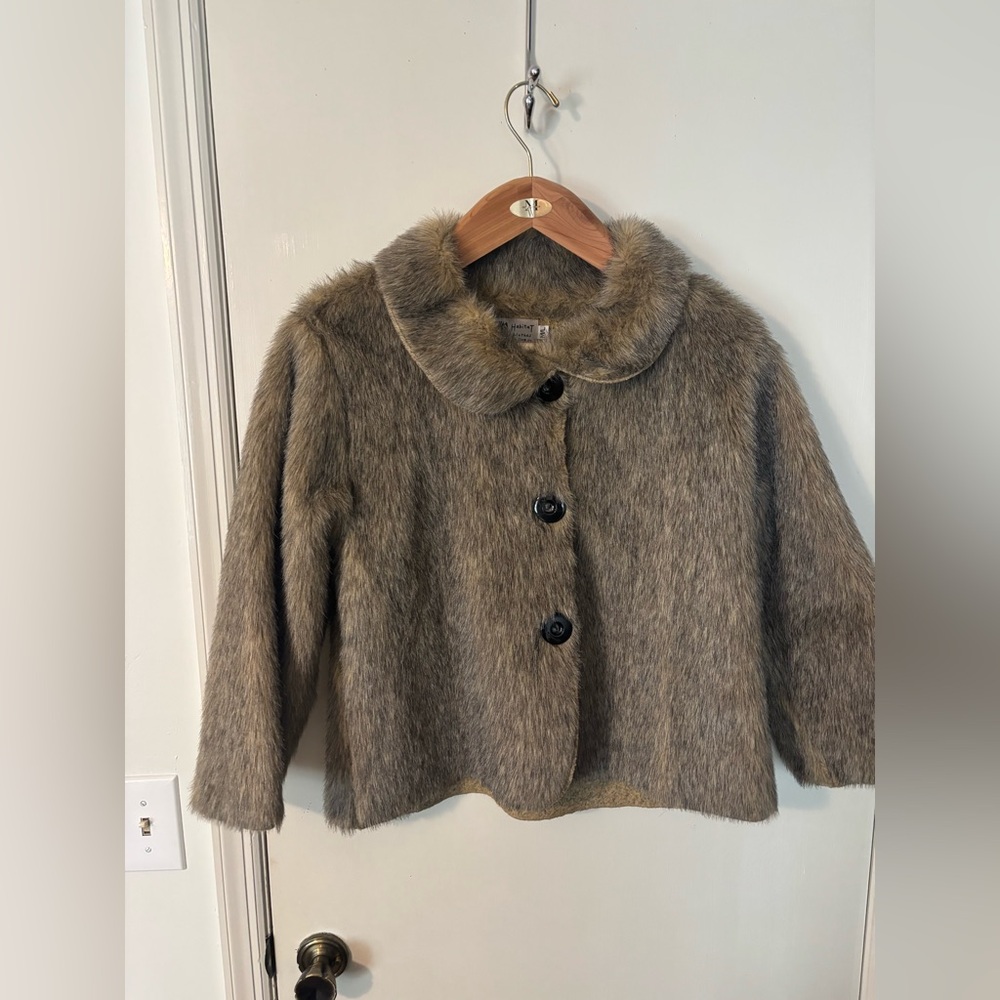 Habitat Faux Fur Cropped Jacket